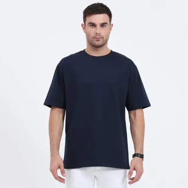 Rich round neck half sleeves T-shirt